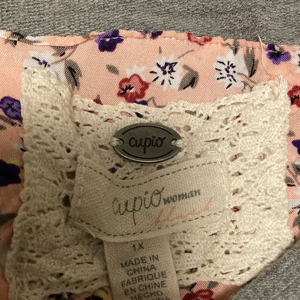 Cupio long sleeve long back 1x woman’s